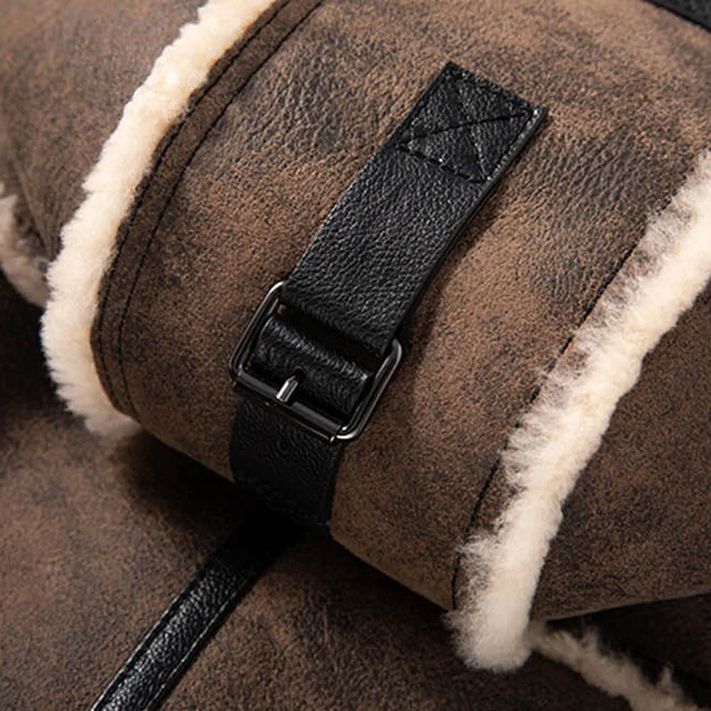 Новинка 2020 Коричневое мужское зимнее теплое пальто Jungle из натурального меха