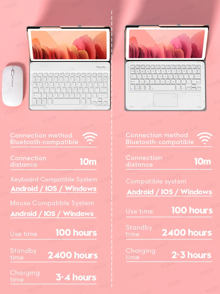 Чехол с клавиатурой и мышью для Samsung Tab S6 Lite чехол планшета Galaxy A7 2020 S7 S5e S4 A 2019 2016 10 1