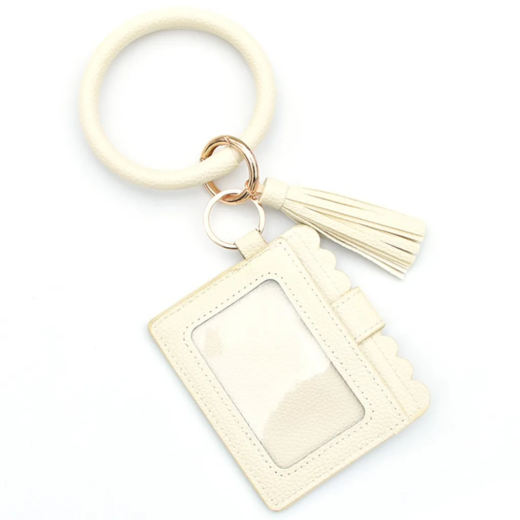 L2020 New Hot Sell Bracelet Keychain Card Holder Tassel Bangle Key Ring Wristban With Wallet Fashion Jewelry | Аксессуары для