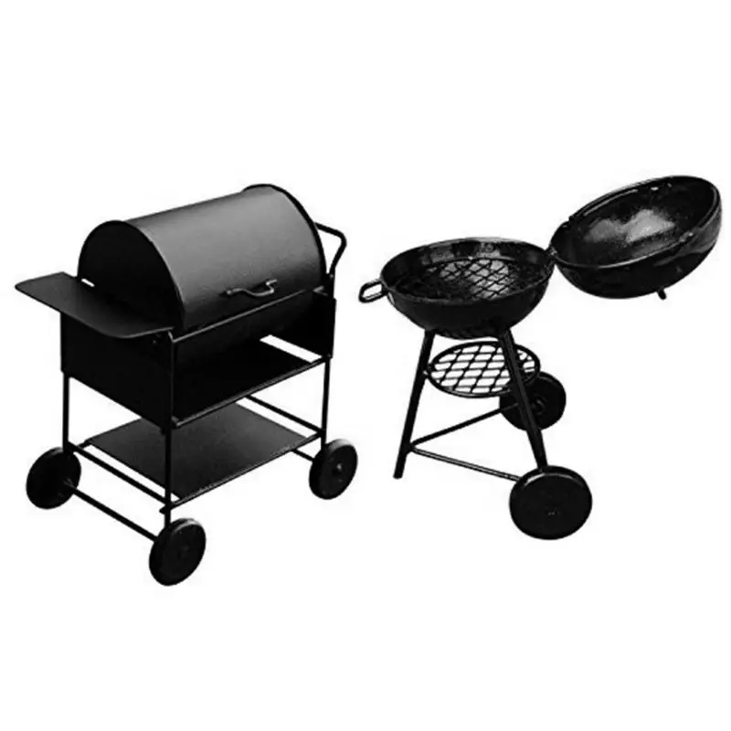 

1:12 Scale Barbecue Grill Dollhouse Miniature Ornaments BBQ Tool Mini Furniture