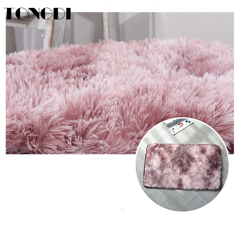 Коврик для ванной комнаты TONGDI набор туалета декоративный узор тиснение пушистый