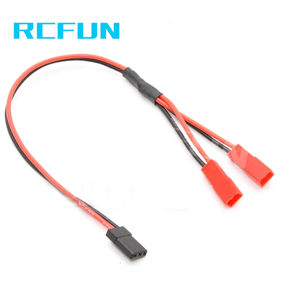 

RC RCFUN 5 uds 1/10 fuente de alimentación Y Cable de Lina conector adaptador para TRX4 Crawler RC JR a JST S91