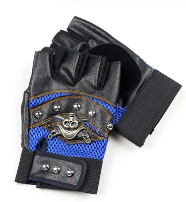Half finger leather gloves tactical army fan hoe outdoor men and women eat chicken riding pirate imitation | Аксессуары для одежды