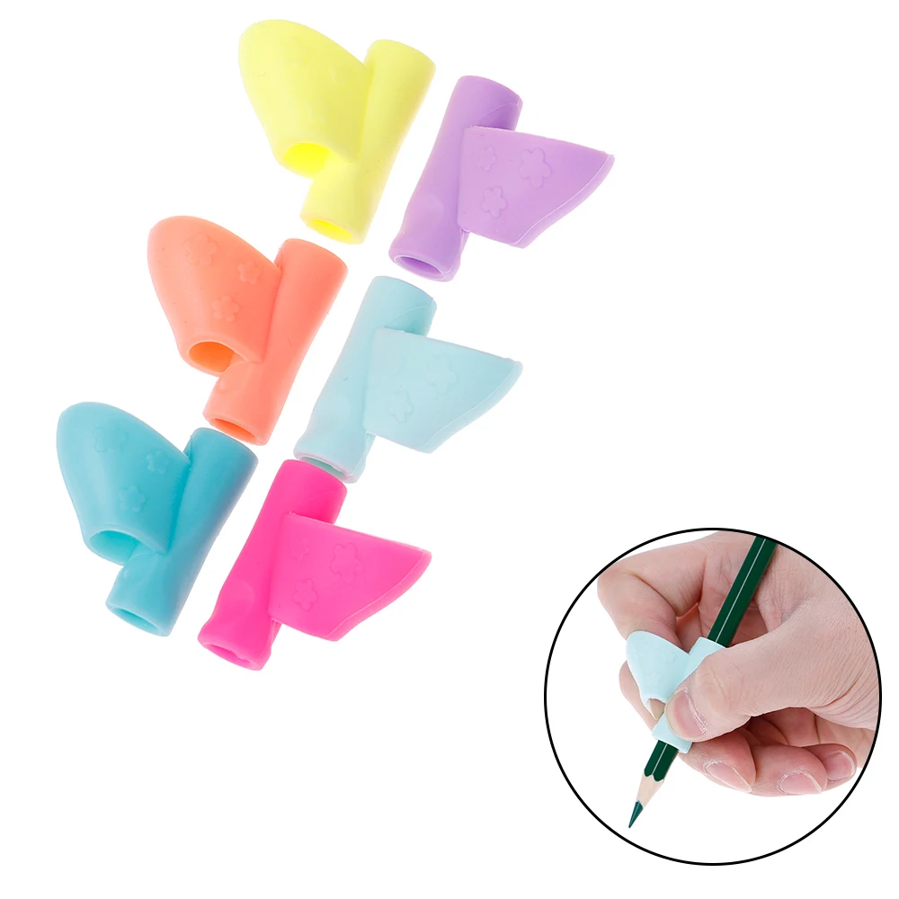 

3pcs/set Children Pencil Holder Writing Corrector Kids Silicone Pen Writing Aid Grip Posture Correction Device Tool Drawing Toys