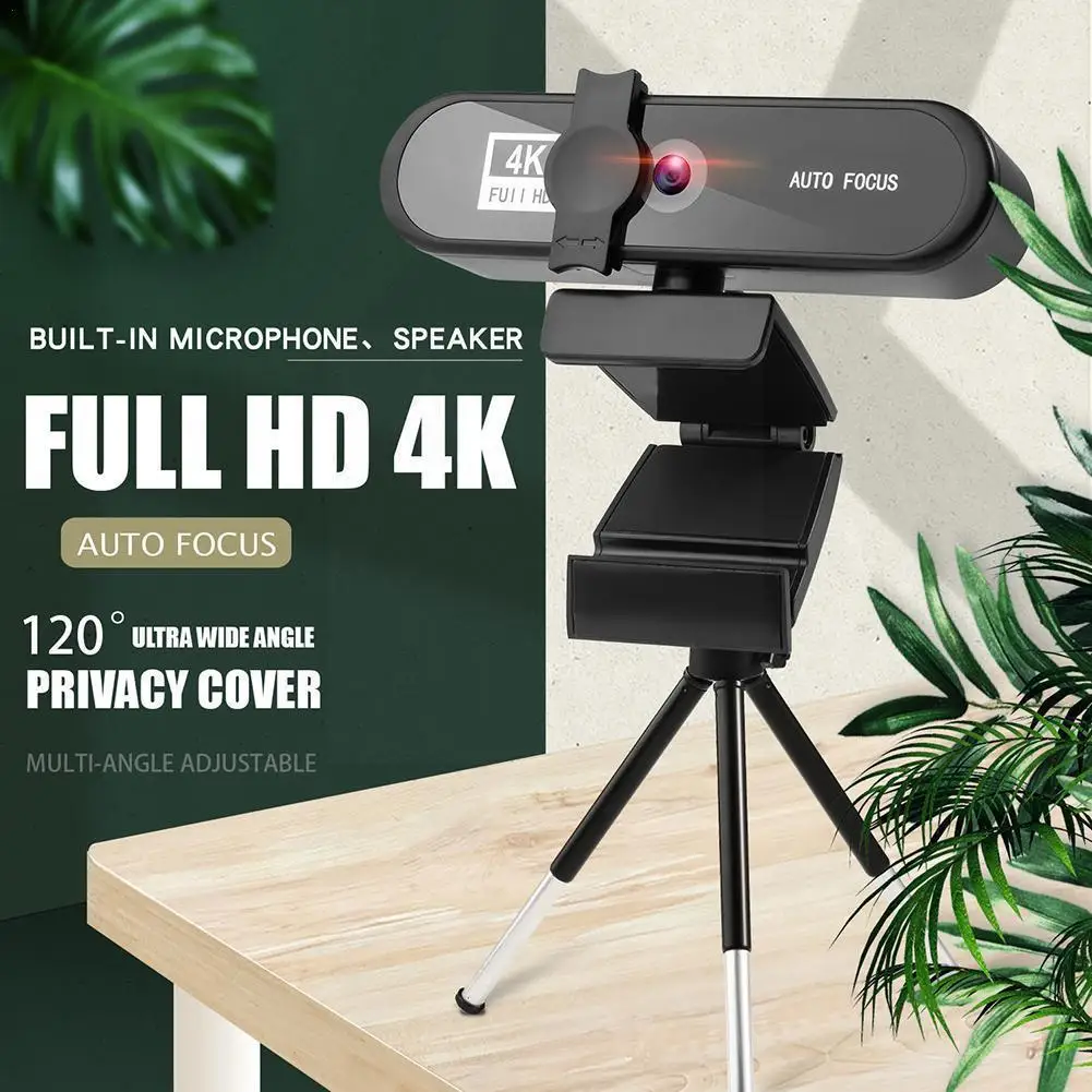

2k Free Drive Beauty Autofocus 1080p Computer Camera Network USB With HD Microphone With Tripod Gift Q2A6