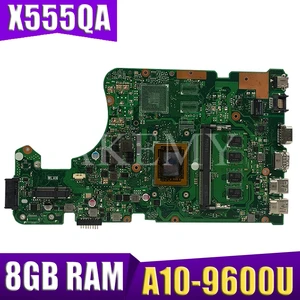 samxinno for asus x555q a555q x555qg x555qa x555bp x555ba laotop mainboard x555qa motherboard w a10 9600u 8gb ram free global shipping