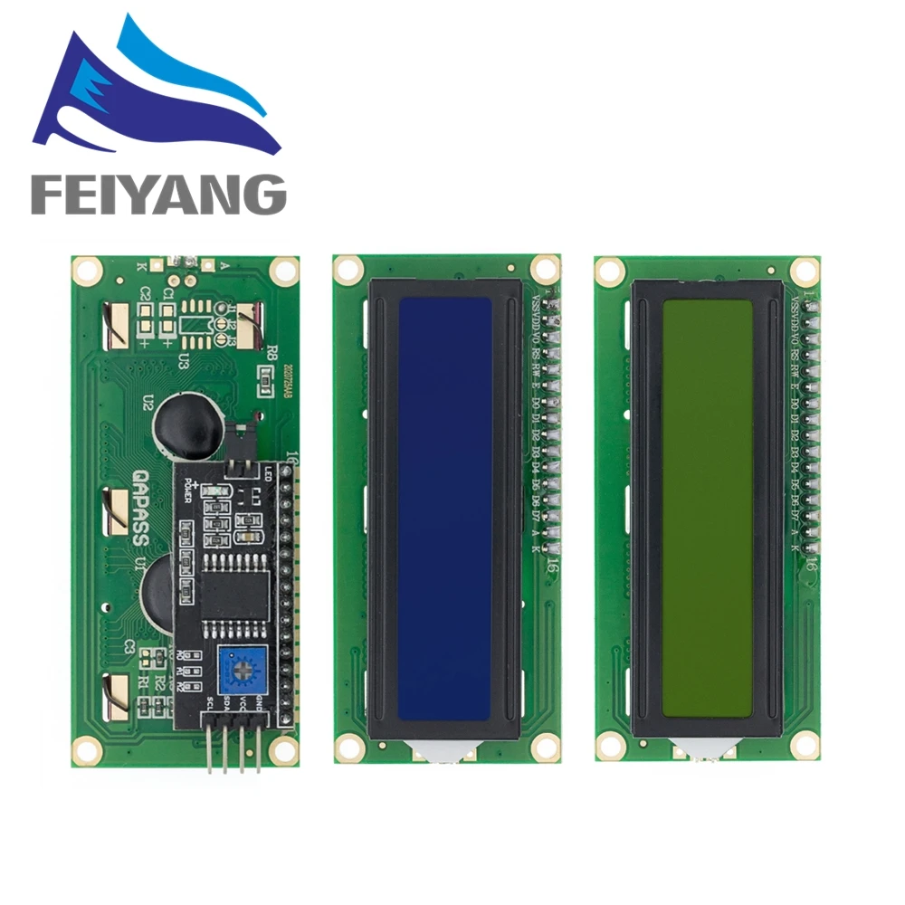 LCD 1602 + модуль I2C синий/зеленый экран PCF8574 IIC/I2C адаптер пластина|lcd 1602|lcd screen 1602i2c |