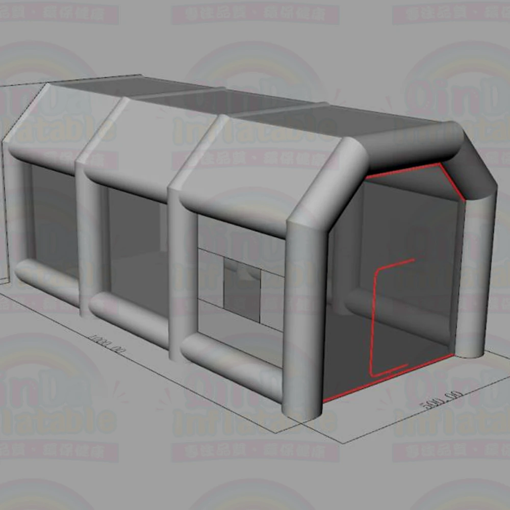 Гигантский надувной автомобиль рабочая станция распылительная краска стенд