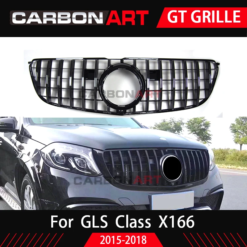 GLS GT гриль Вертикальный стиль для внедорожника ben z Class X166 Авто Передняя решетка 2016