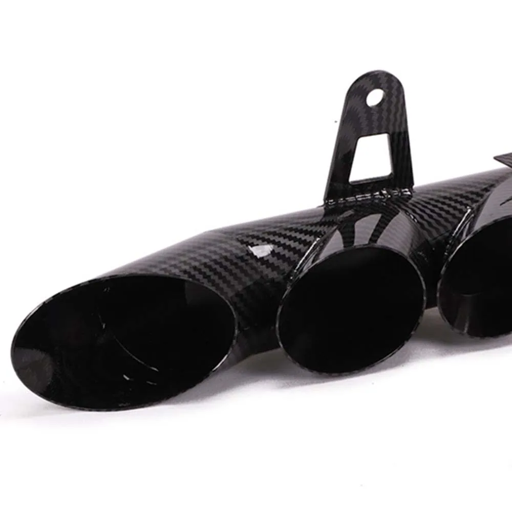 Выхлопной глушитель для мотоцикла с двумя тремя выходами углеродная задняя