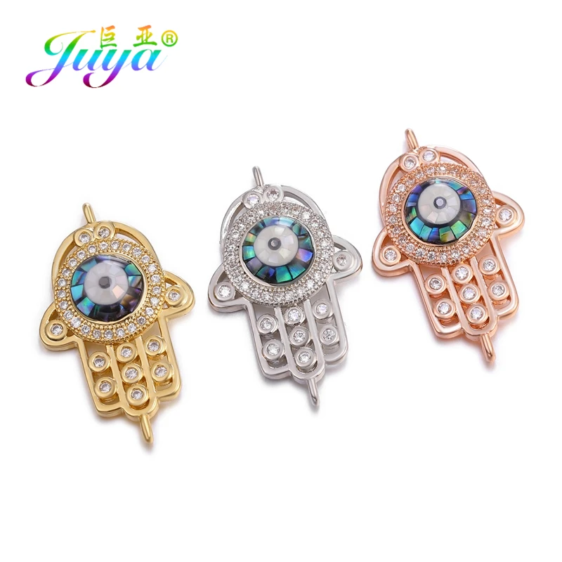 Juya DIY аксессуары для ювелирных изделий Опаловая оболочка рука Хамса со сглаза
