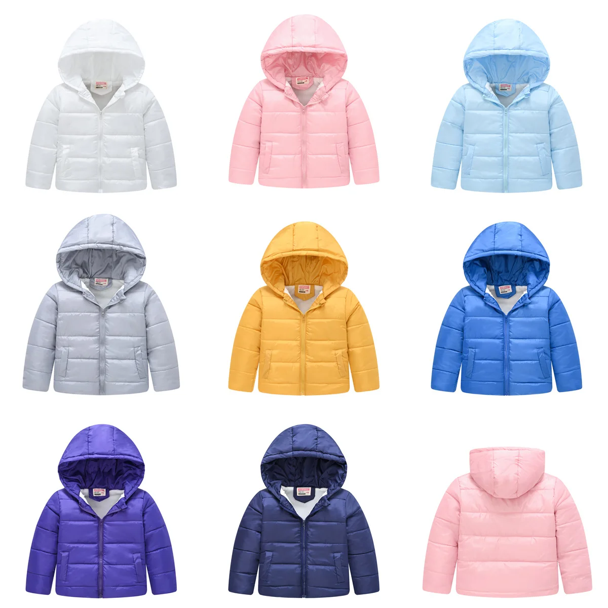 Chaquetas c&aacute;lidas de algod&oacute;n para ni&ntilde;os y ni&ntilde;as, abrigo con capucha de dinosaurio de dibujos animados, ropa gruesa corta de invierno-0