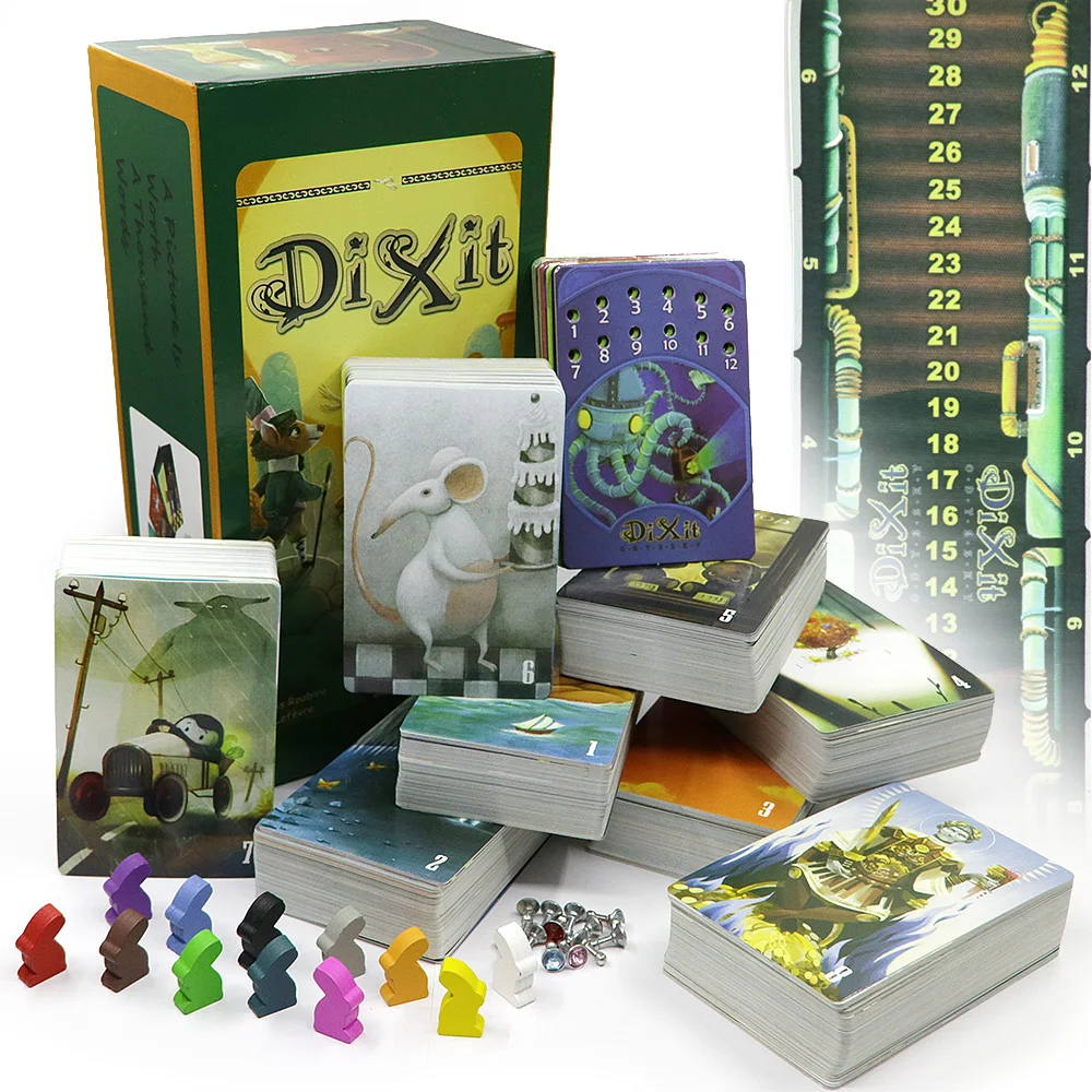 Dixit 1 2 3 4 5 6 7 8 9 настольные игры 756 карт обучающая карточная игра для детей