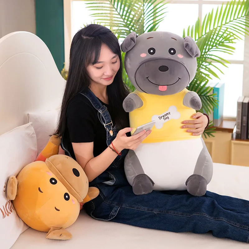 

Zqswkl 45/55/65cm cute soft pillow hugs birthday gift for girls children's doll bones dog kawaii animals plush stuffed toys