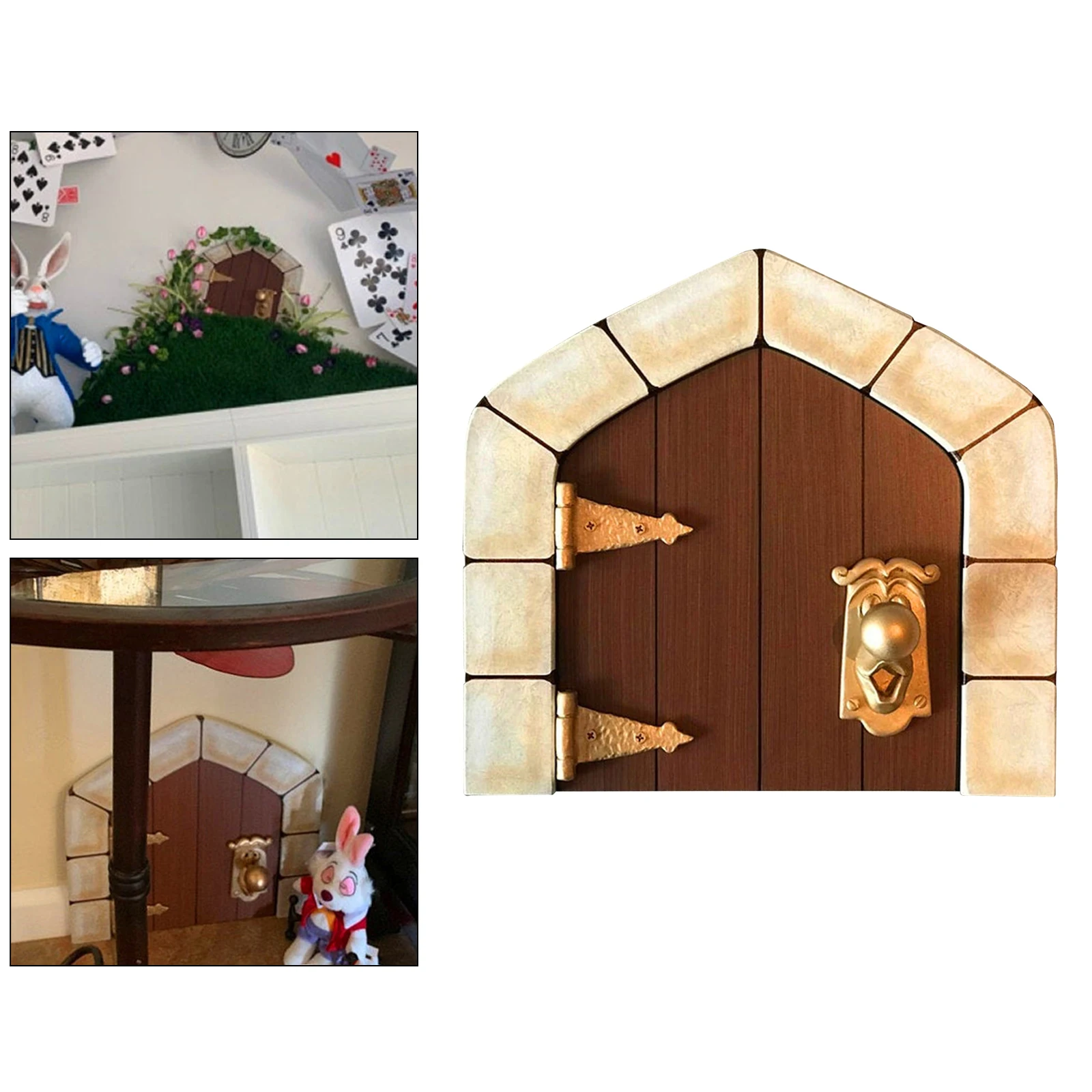 Мини сказочная дверь двор садовая скульптура Статуэтка для детской комнаты