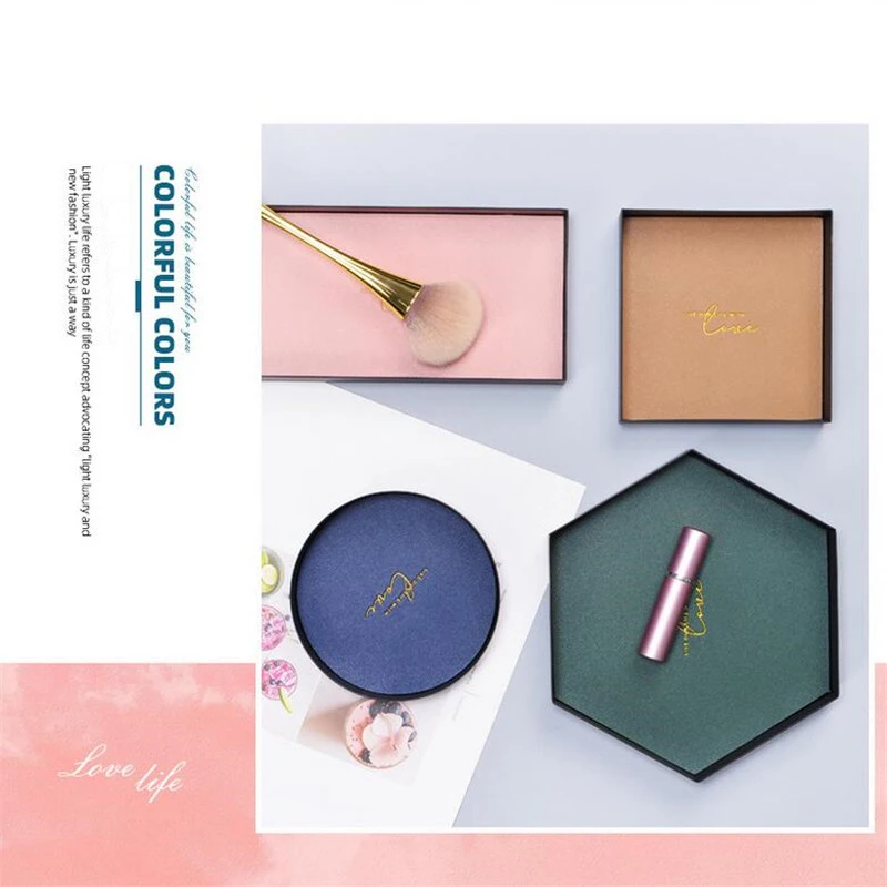 Поднос для косметики в скандинавском стиле офисный держатель хранения Модный