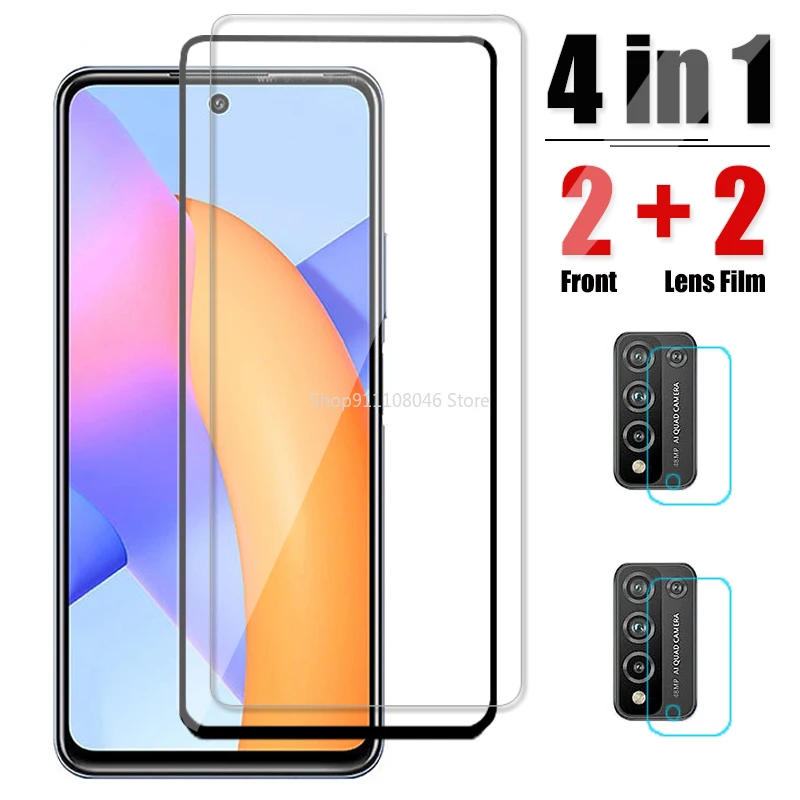 

Protective Glass For Huawei Honor 10X Lite Screen Protector Tempered Glass On Honor 10X Lite Honer 10XLite Camera Lens Film