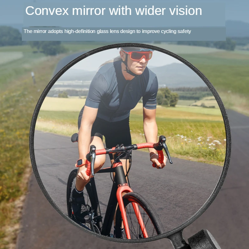 Bicycle Rear View Mirror Clear Wide Range Back Sight Bike Reflector 360 Angle Adjustable Foldable Universal Reflecting | Спорт и