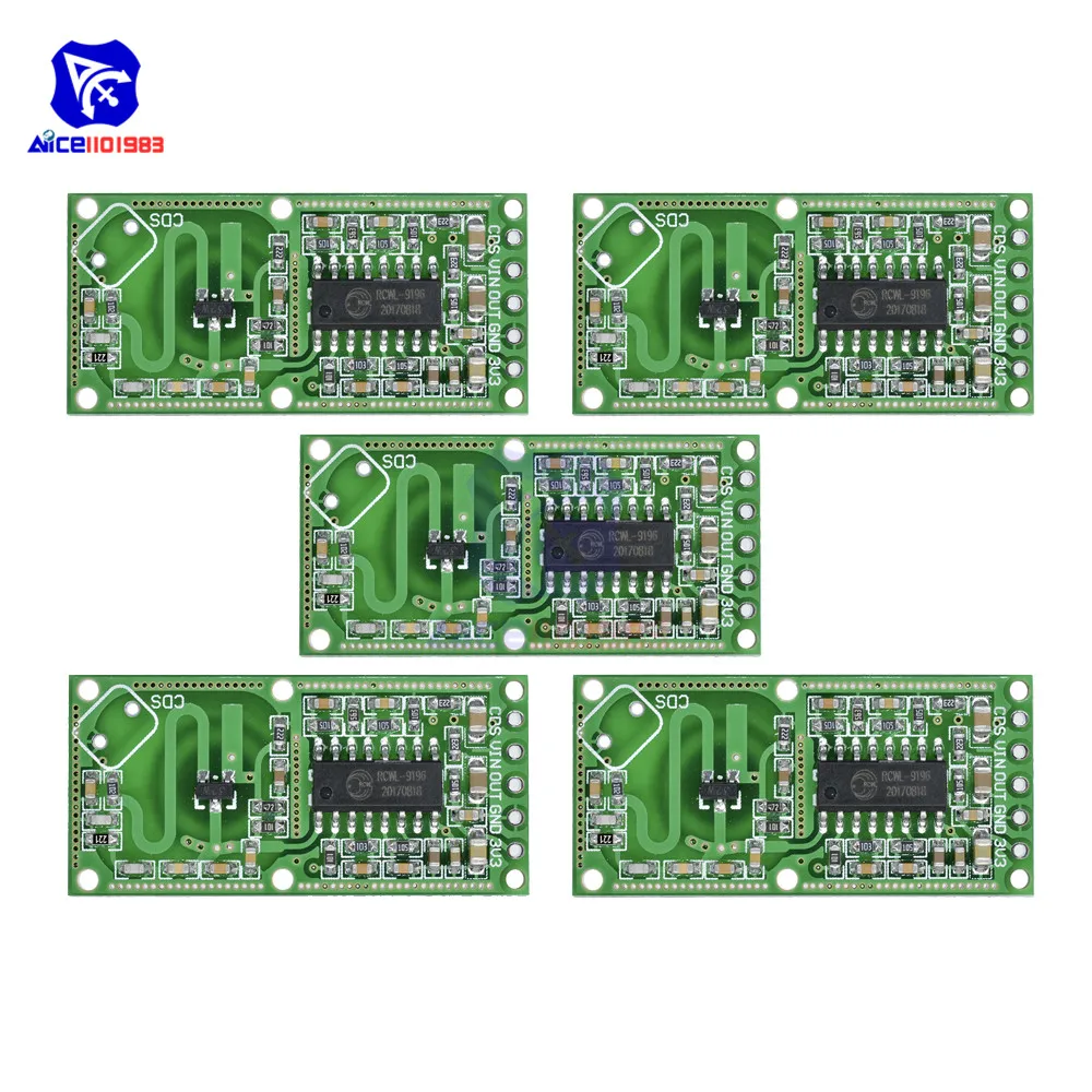 5 шт./Лот микроволновый датчик обнаружения человека 3 В|module switch|module outputmodule body sensor |