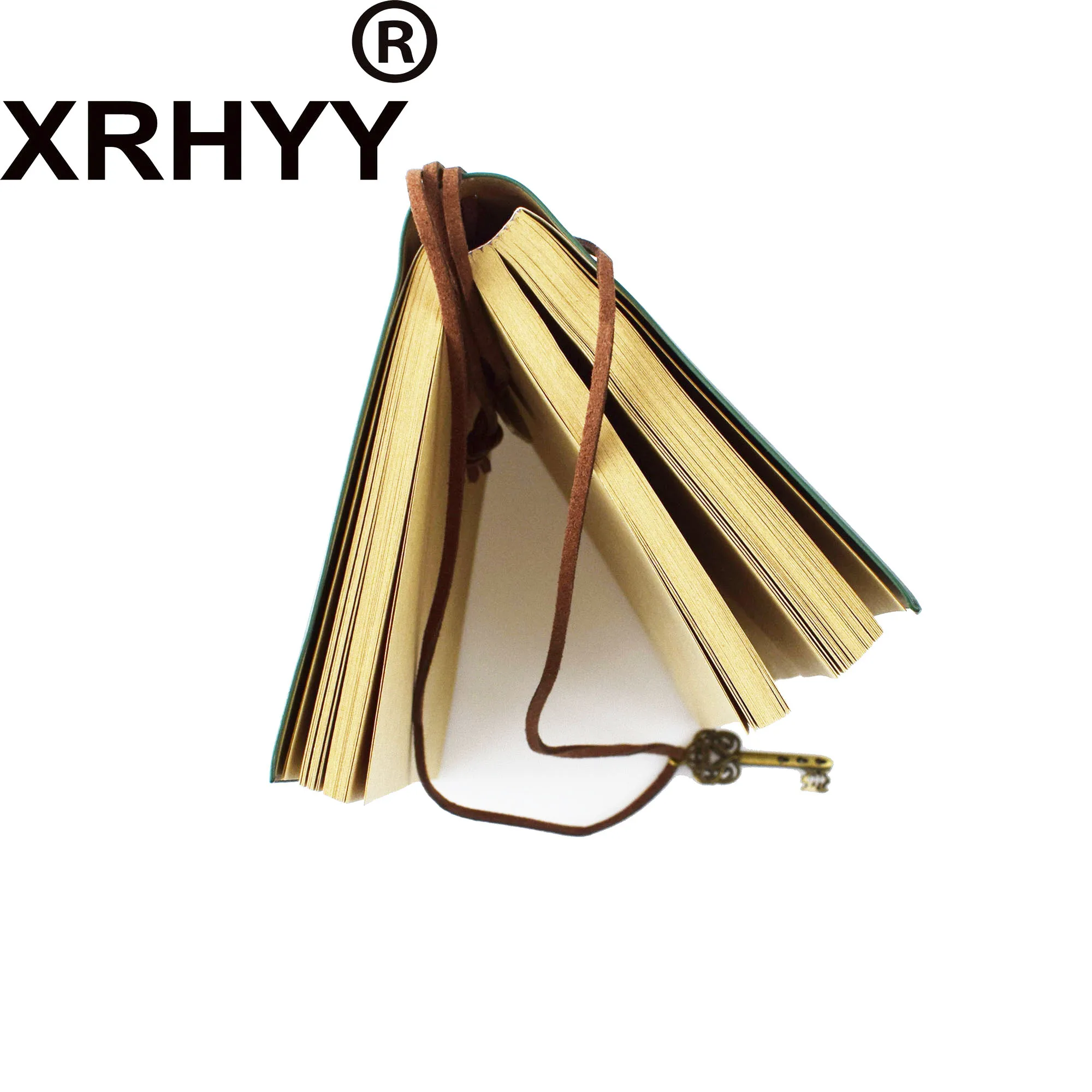 XRHYY дневник на резинке ключ Ретро винажные классические кожаные блокноты(зеленый