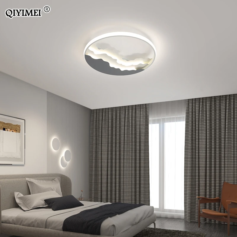 

A Modern LED Ceiling Lights With Remote Control Acrylic Lighting For Living Dining Study Room Bedroom Loft Home Lamps Luminaire