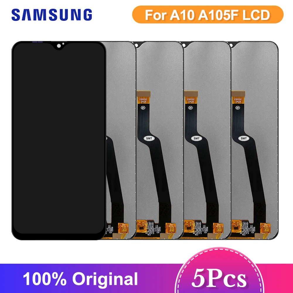 Pantalla LCD Original para Samsung Galaxy A10, digitalizador de pantalla t&aacute;ctil para Samsung A105, SM-A105F, SM-A105FN, 5 unidades-0