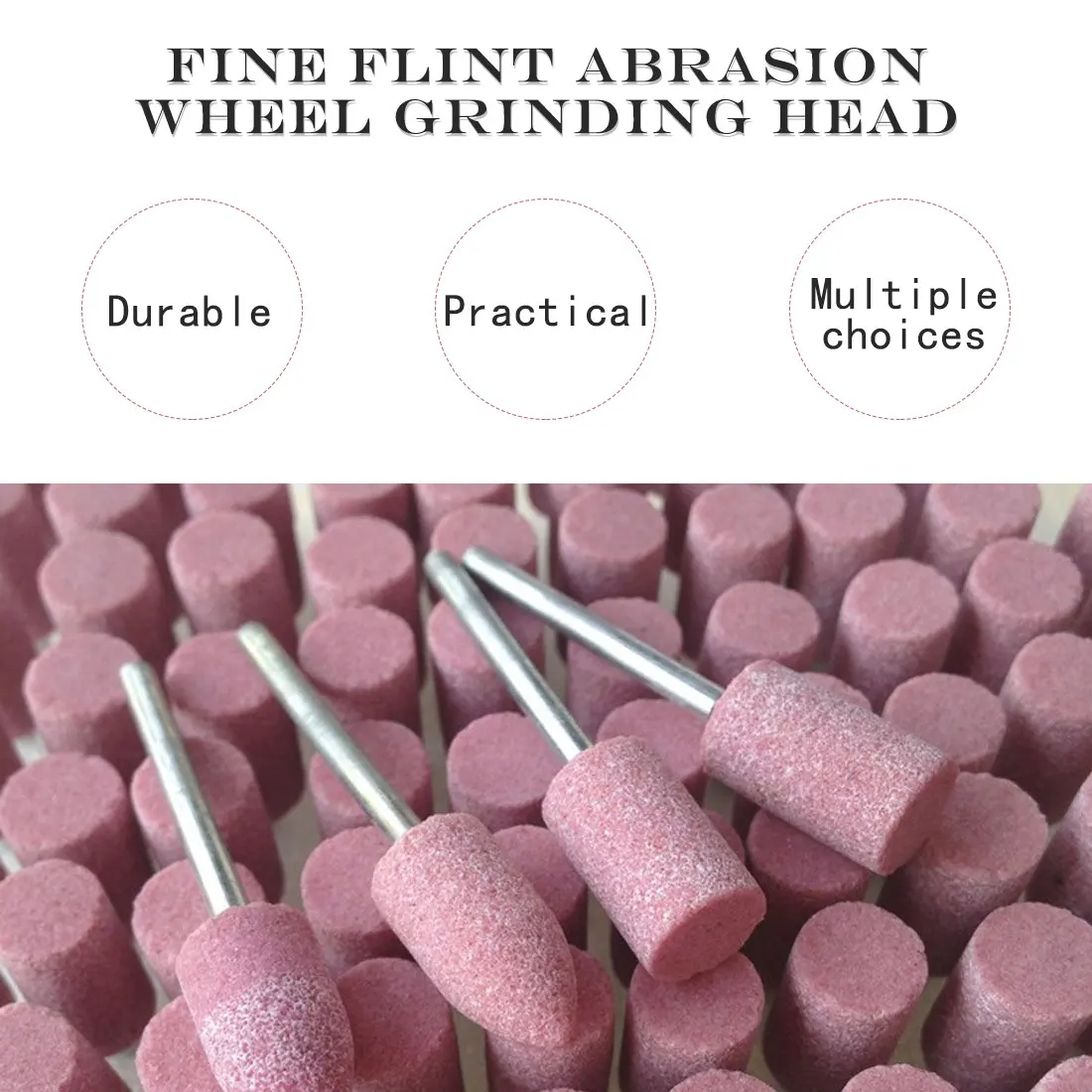 

10Pcs 1/8 Grinding Polishing Head Wheel Tool Shaft Mounted Ceramic Abrasive Mounted Stone Points Electric Grinding Accessories