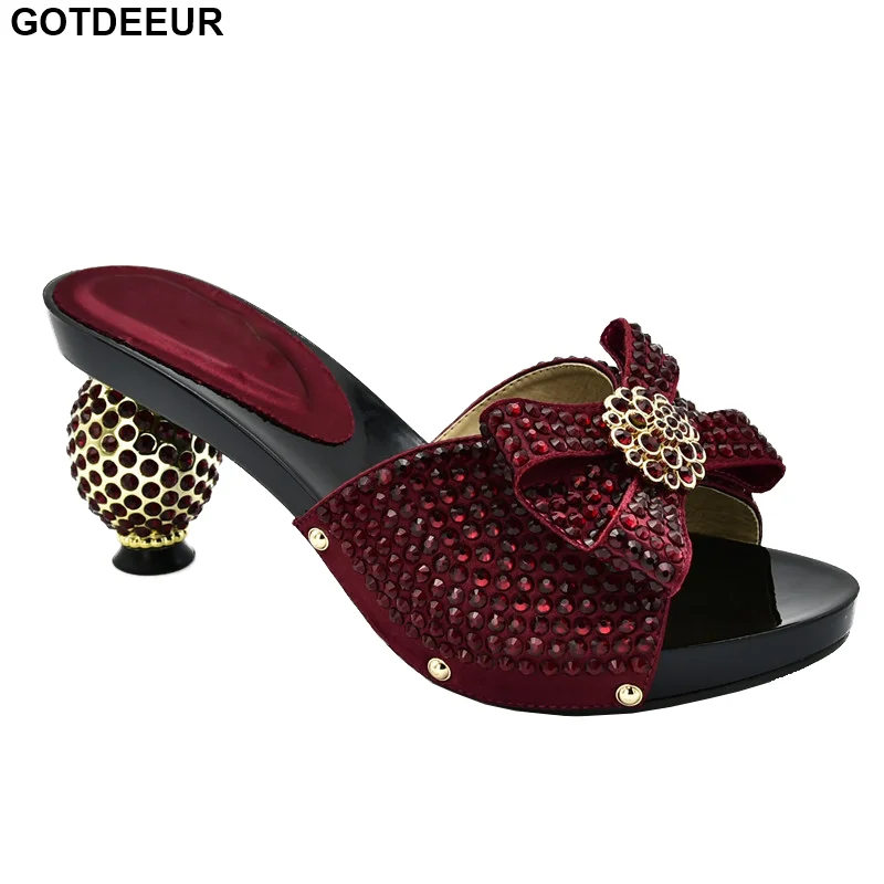 Женская обувь дизайнерская Роскошная на высоком каблуке женская летняя 2019 года