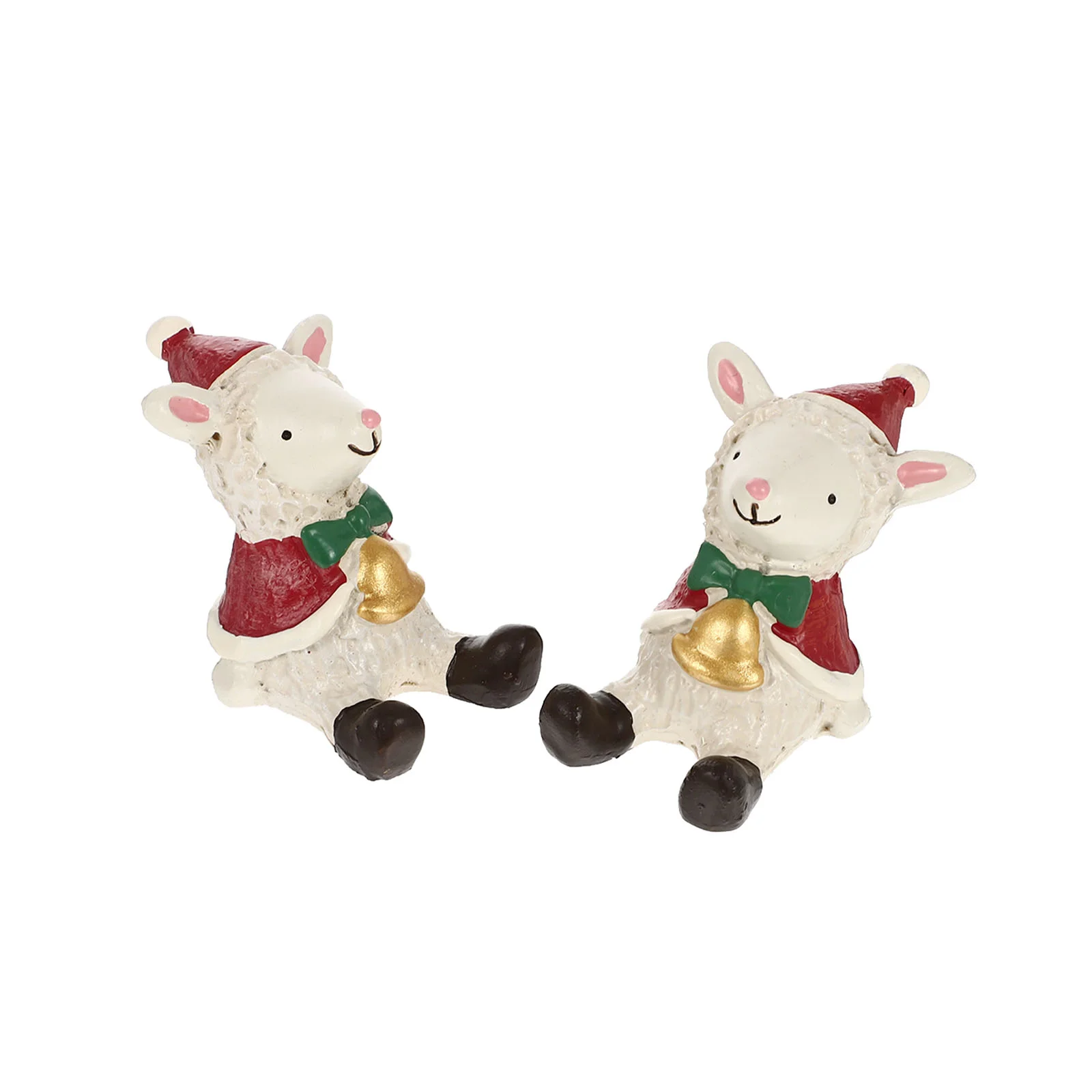 

2 Pcs Lamp Shape Christmas Landscaping Ornaments Christmas Resin Adornments