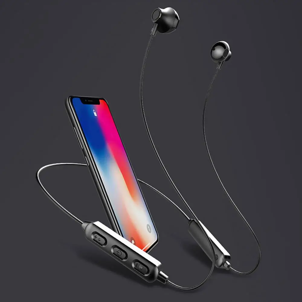 Беспроводные наушники 5 0 спортивные стереонаушники с шейным ободом беспроводные