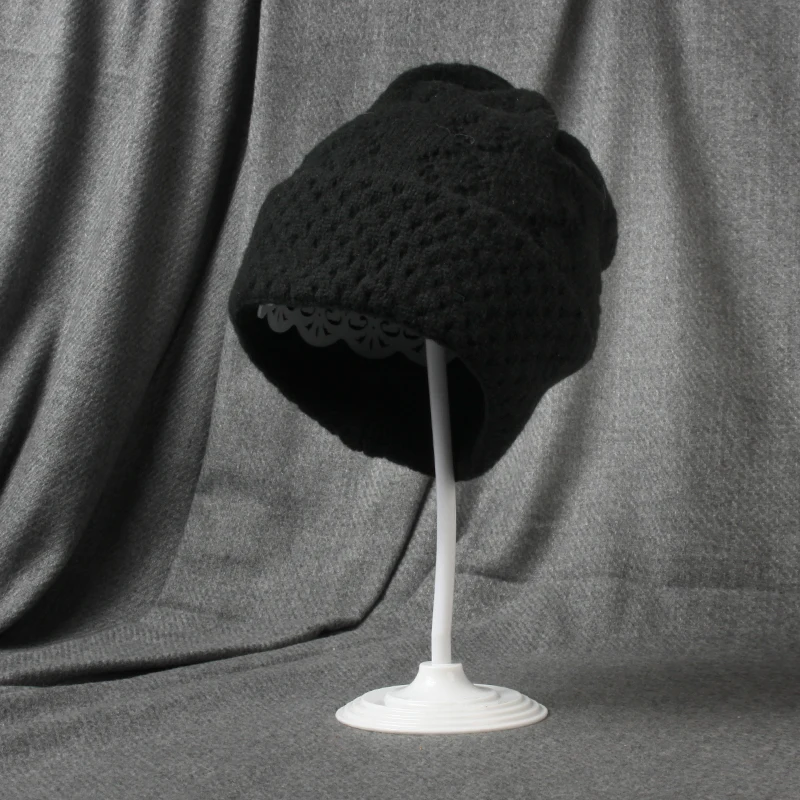 

VISROVER 15 colorways rhombus acrylic woman winter hat solid color unisex autumn beanies Warm soft bonnet skullies hat Wholesale