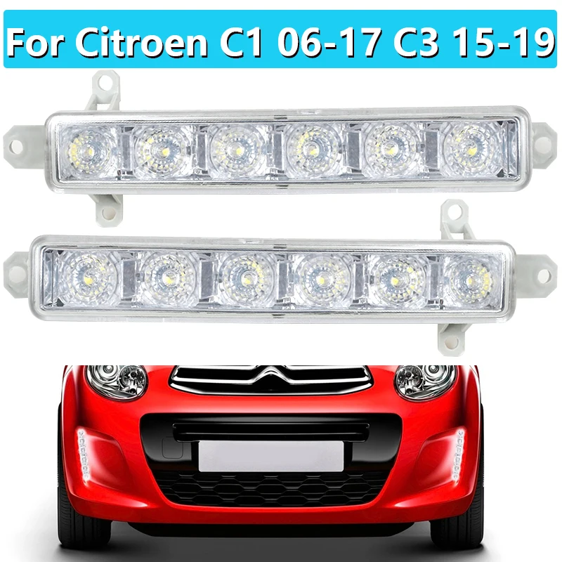 9802795580 туман светильник s для Peugeot 308 2013 2020 светодиодный DRL головной Citroen C Elysee Berlingo B9