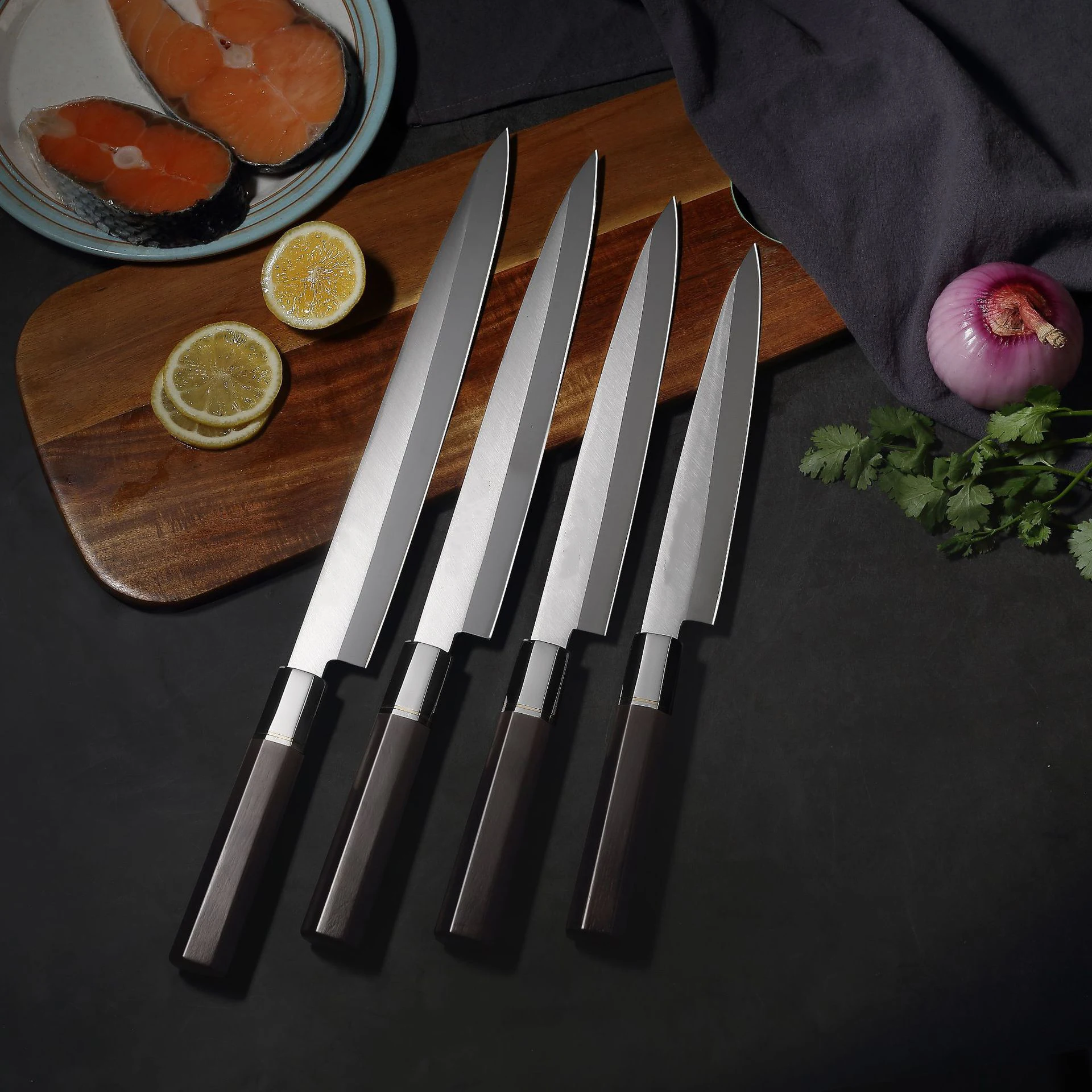 Японский нож Sashimi из нержавеющей стали филе ножи суши лосось сырой Филейный Нож