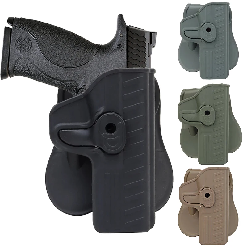 

Tactical S&W M&P 9mm Pistol Holster Belt Waist Holster Airsoft Gun Holder Paddle Holster Girsan MC28 SA Hunting Accessory