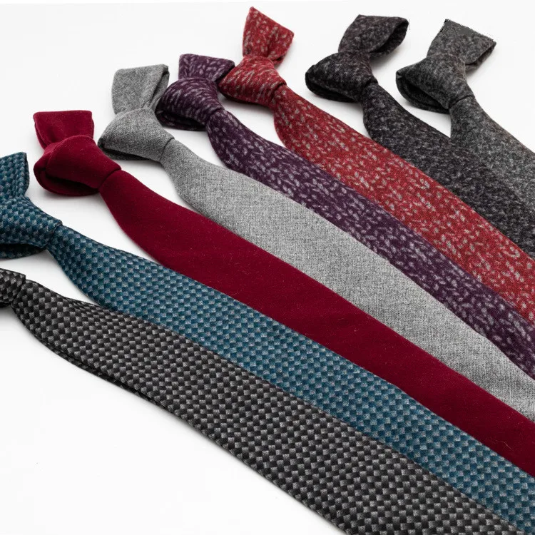 

New Men's Colourful Tie Cotton Formal Ties Necktie 6cm Narrow Slim Skinny Cravate Narrow Thick Neckties Gifts for Men Wedding