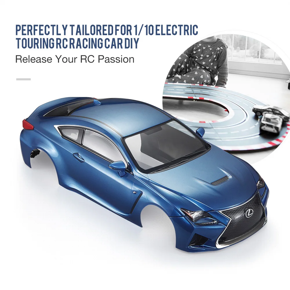 Чехол для радиоуправляемого автомобиля 48648 257 мм для LEXUS RC F готовая Рама корпуса 1/10 Электрический туристический Радиоуправляемый гоночный автомобиль diy запчасти