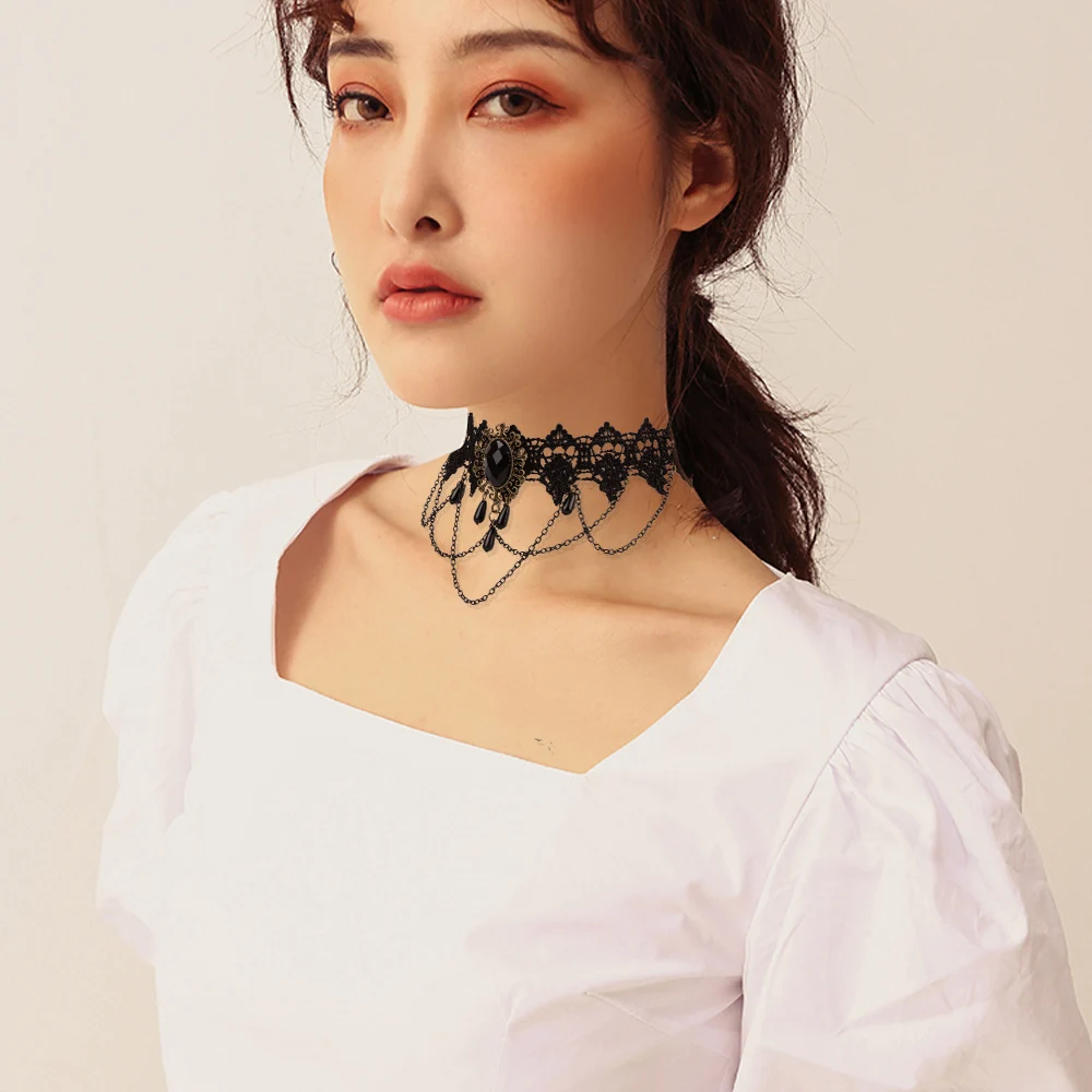 OLO сексуальное ожерелье стразы воротник связанные невольницы косплей интимные