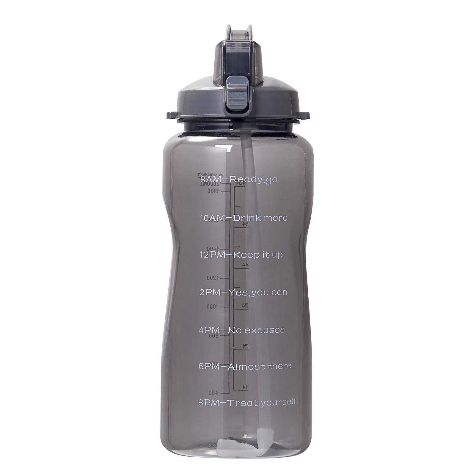 

Sports Bottle 2L large-capacity tritan material handle, large-capacity bounce cover with straw, outdoor sports bottle