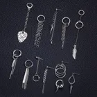 Серьги DW Pendientes Mujer Moda, корейские модные украшения, Серебристые цвета, длинные серьги с кисточками для женщин, серьги Kpop для мужчин