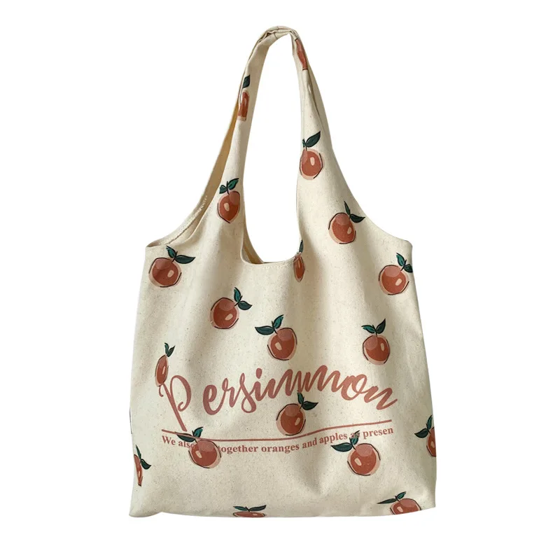 

Eco-Friendly Folding Shopping Bags For Women 2021 Canvas Printing Large Capacity Shoulder Handbag For Travel Fashion Tote Bag