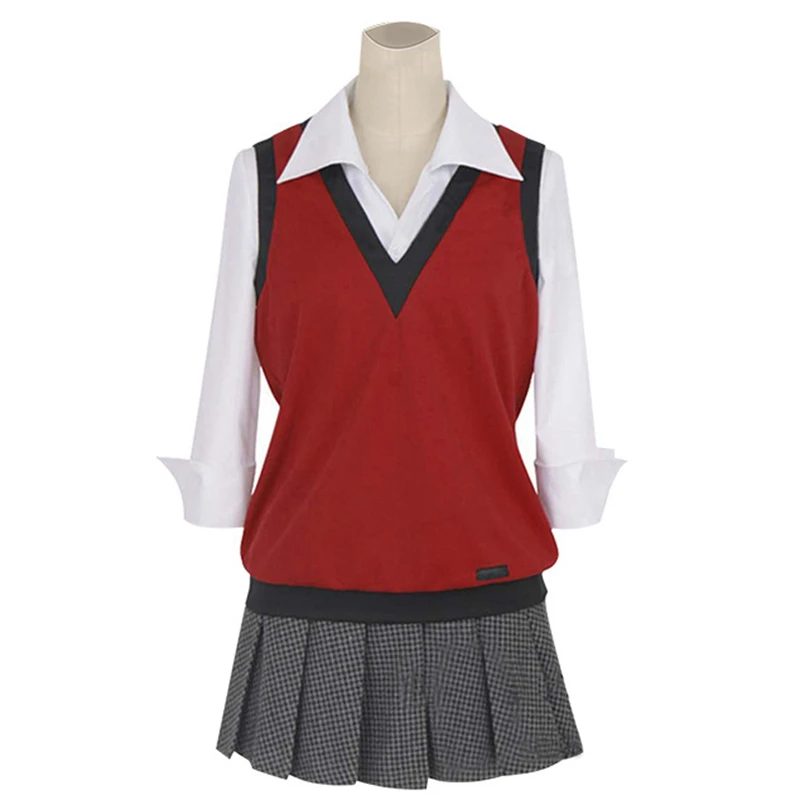Костюм для косплея мидари из аниме Kakegurui Ikishima Midari рубашка жилет юбка JK Униформа с