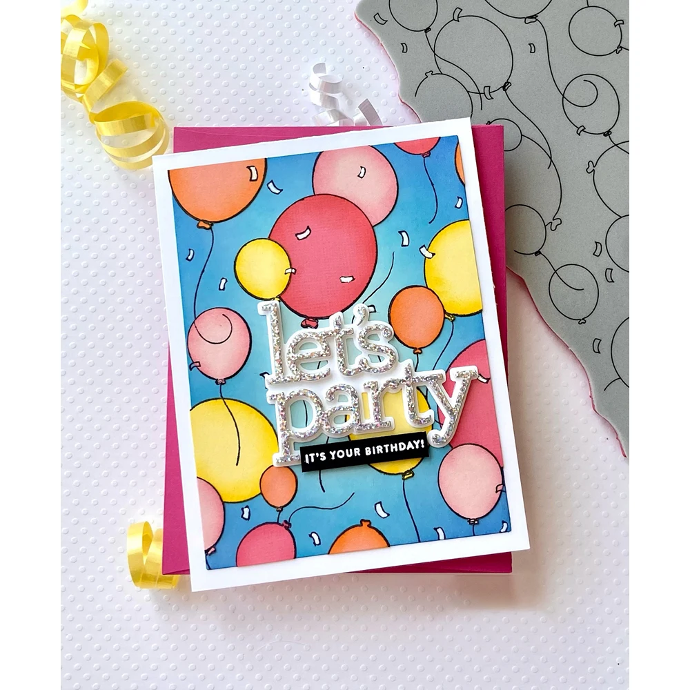 

Balloon Metal Cutting Die And Stamps Scrapbooking Background DIY Decoration Craft Embossing Stencil