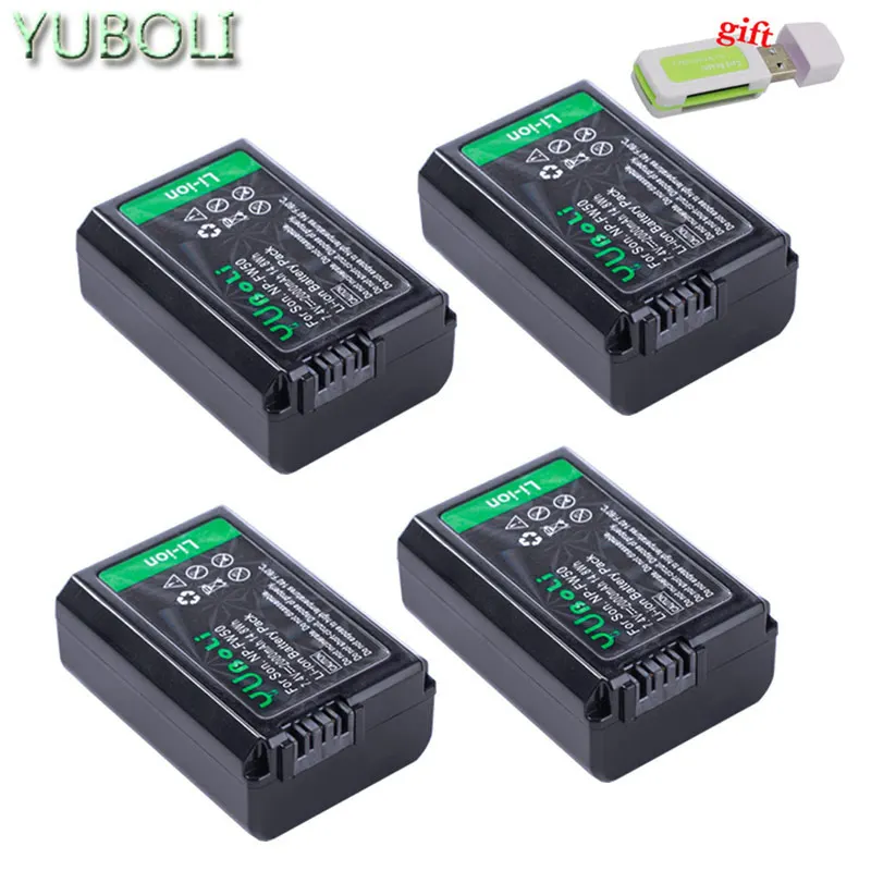 4battery Комплект из 4 предметов NP-FW50 NP FW50 FW50 Li-Ion Батарея+ ЖК-дисплей Зарядное устройство для sony A6000 NEX-7 NEX-5N NEX-F3 NEX-3D NEX-3DW NEX-3K NEX-5C Альфа 7R II - Цвет: 4battery