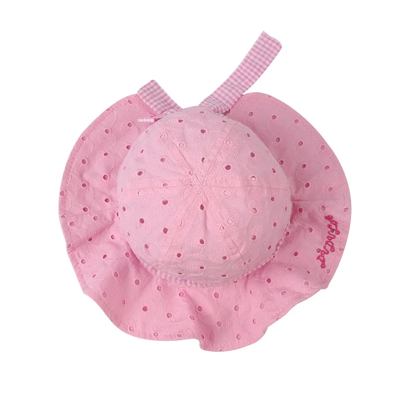 Розовая и красная шляпа с бантом для маленьких девочек модная Панама в полоску