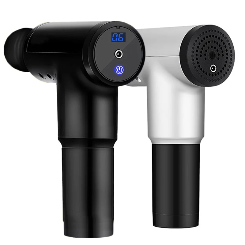 Мышечный массажный пистолет 4 зубчатая электрическая вибрация массажер для тела