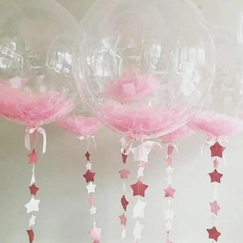 100 шт./упак. 20g Розовый Черный Красный Красочные Природные Перья воздушные шары