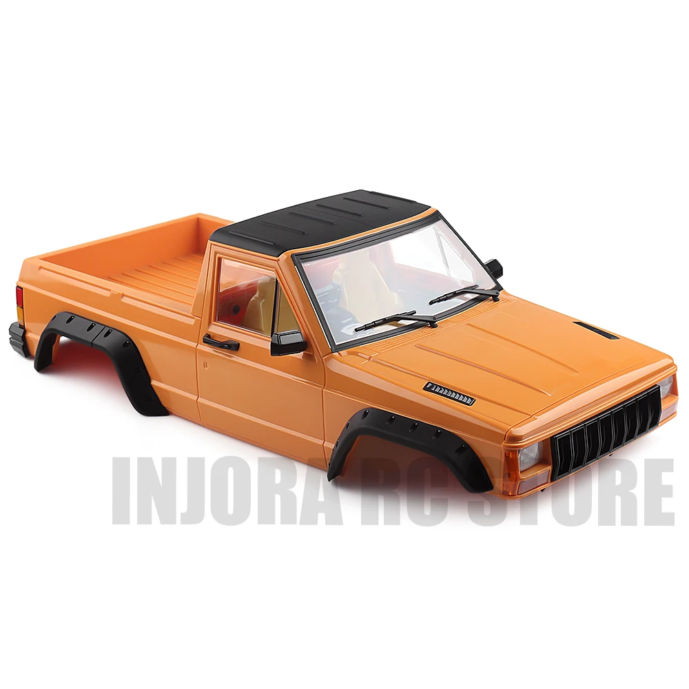 RC автомобиль жесткий пластик 313 мм Колесная база пикап Cherokee Корпус Комплект для 1/10 RC Рок Гусеничный осевой SCX10 и SCX10 II 90046 90047