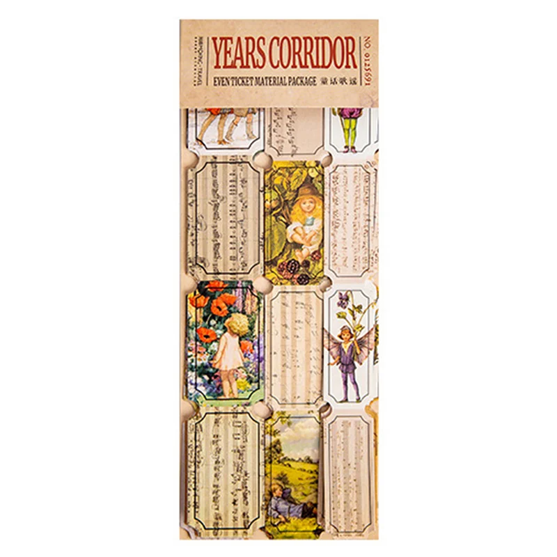 

30Pcs Diary Decorative Stickers For Scrapbooking Time Corridor Series Decorative Stickers Scrapbooking DIY Label