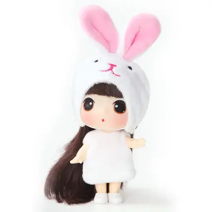 rabbit BJD кукла Ddung 9 см подлинный корейский с двенадцатью знаками Зодиака животных изменение мини куклы ребенок подарок на день рождения Ключ Кулон Коллекция украшения - Цвет: rabbit