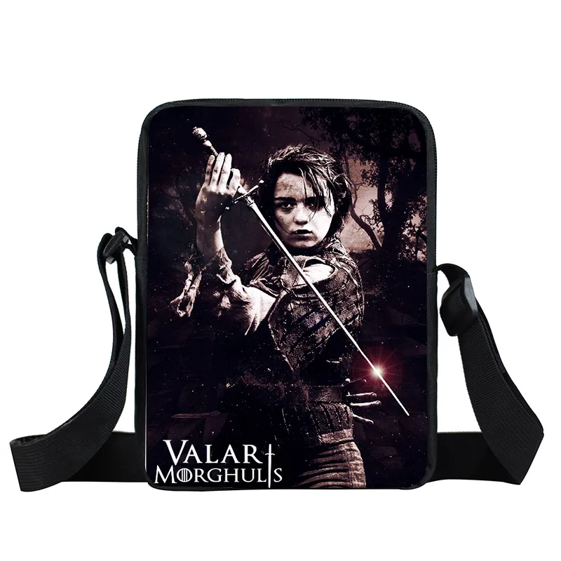 XKB-QLDYX40 Valar Morghulis сумка-мессенджер ночные часы мини сумка на плечо женские сумки Мужские Игры престолов детские школьные сумки детские сумки - Цвет: XKB-QLDYX40